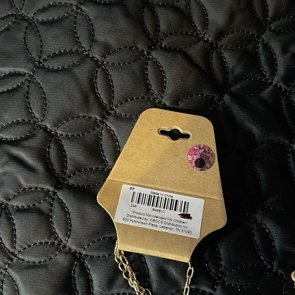 Necklace With Wire Daisy With Small White Stone Center NWT - Picture 5 of 5